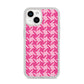 Houndstooth iPhone 14 Glitter Tough Case Starlight