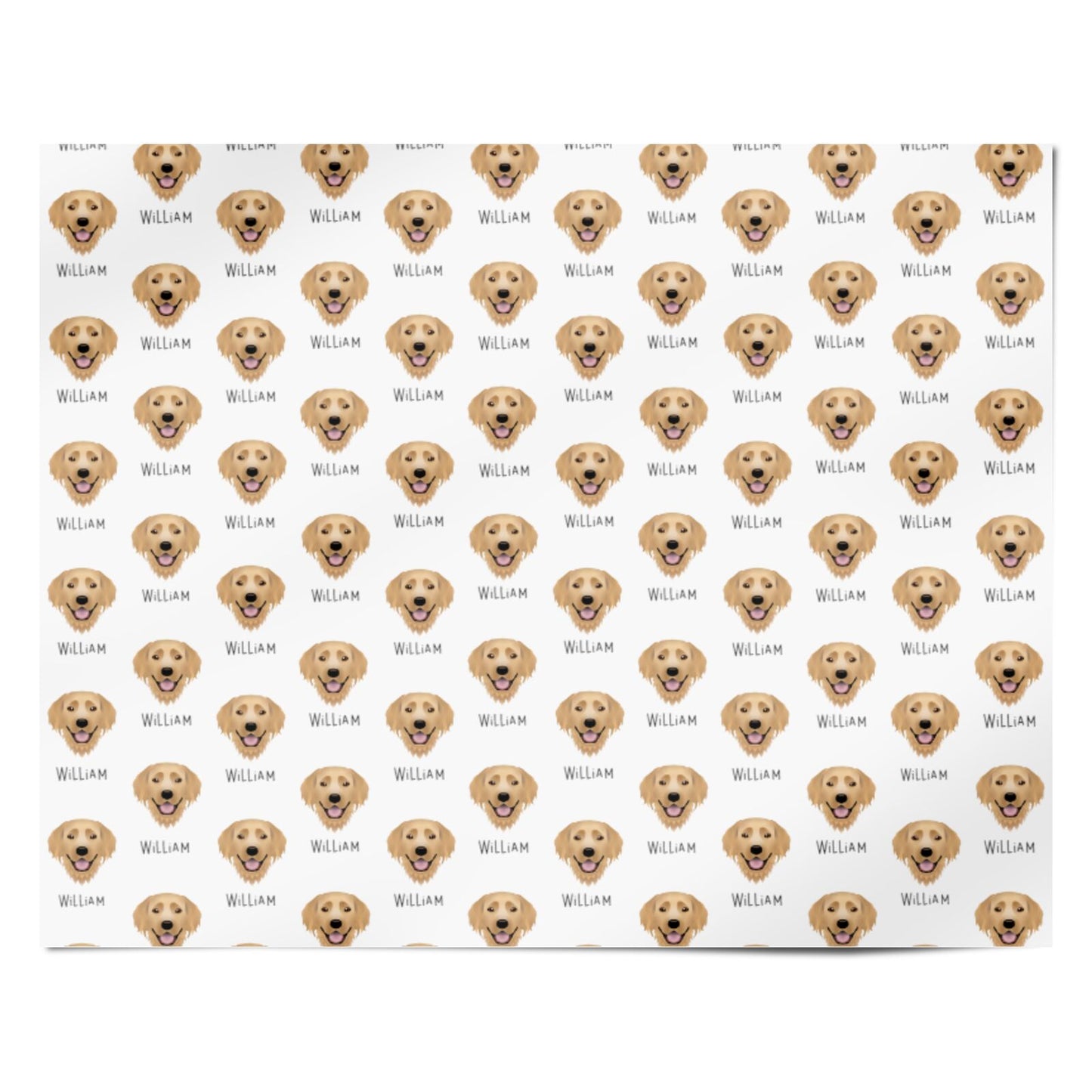Hovawart Icon with Name Personalised Wrapping Paper Alternative