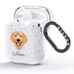 Hovawart Personalised AirPods Glitter Case Side Image