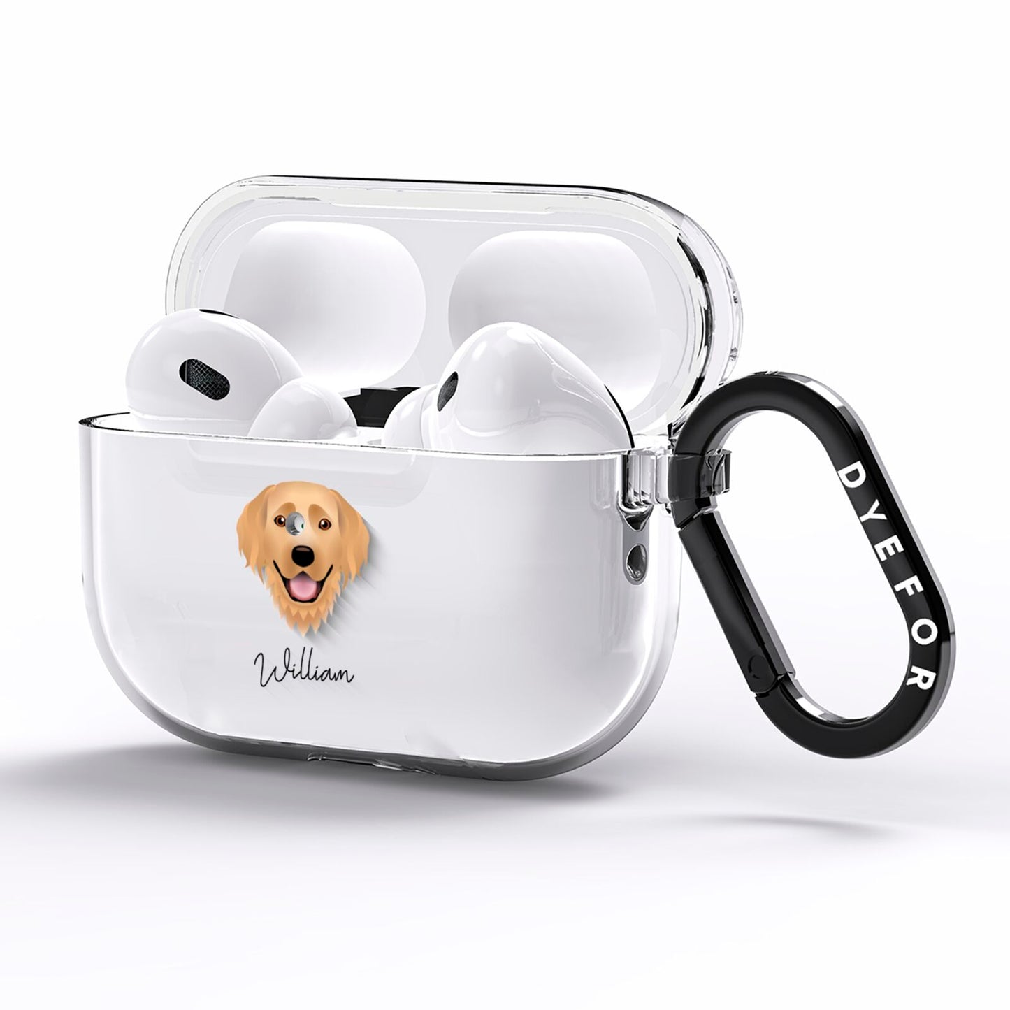 Hovawart Personalised AirPods Pro Clear Case Side Image