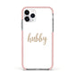 Hubby Apple iPhone 11 Pro in Silver with Pink Impact Case