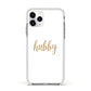 Hubby Apple iPhone 11 Pro in Silver with White Impact Case