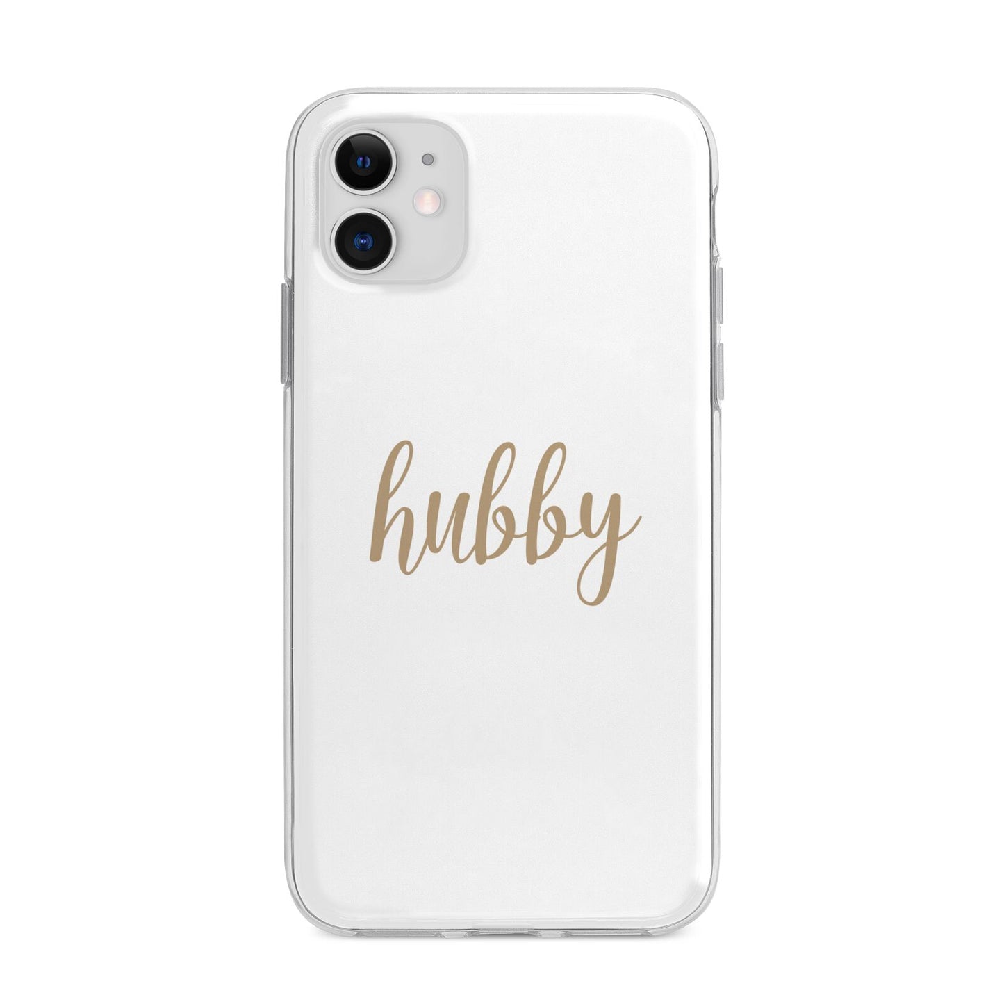 Hubby Apple iPhone 11 in White with Bumper Case