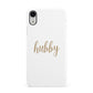 Hubby Apple iPhone XR White 3D Snap Case
