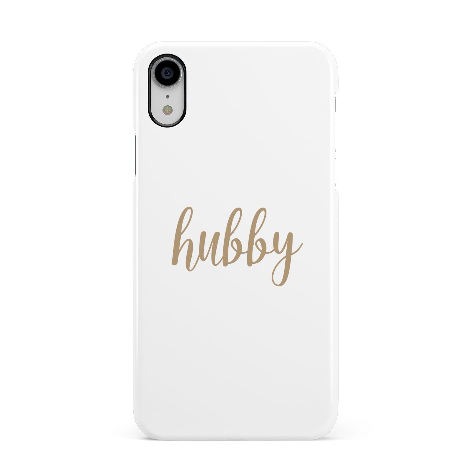 Hubby Apple iPhone XR White 3D Snap Case
