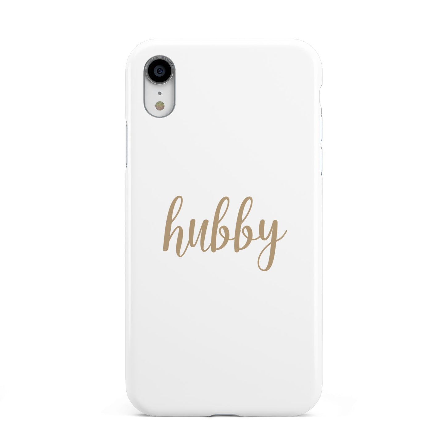Hubby Apple iPhone XR White 3D Tough Case