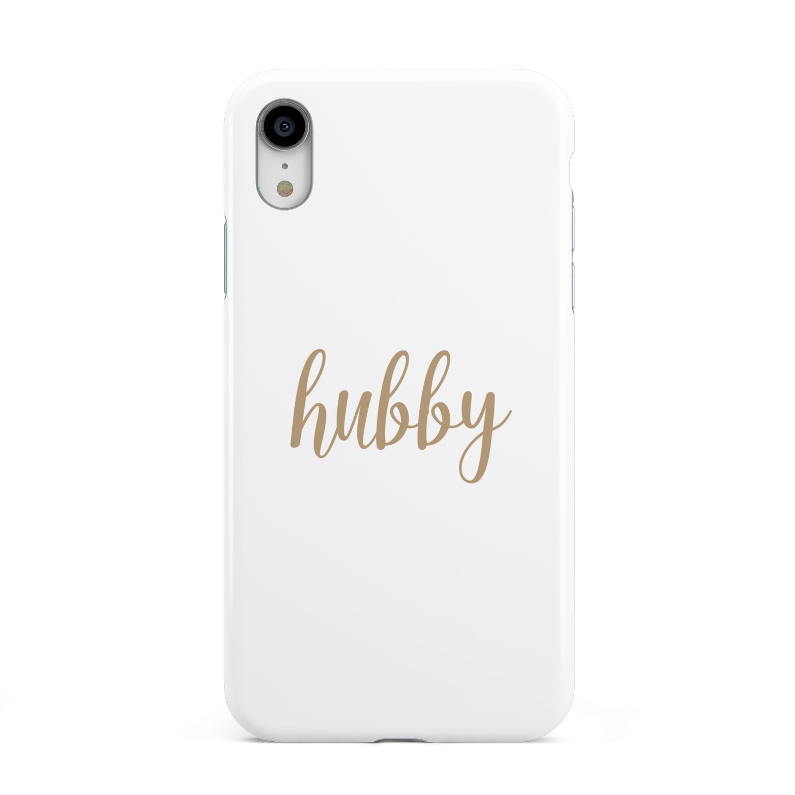 Hubby Apple iPhone XR White 3D Tough Case