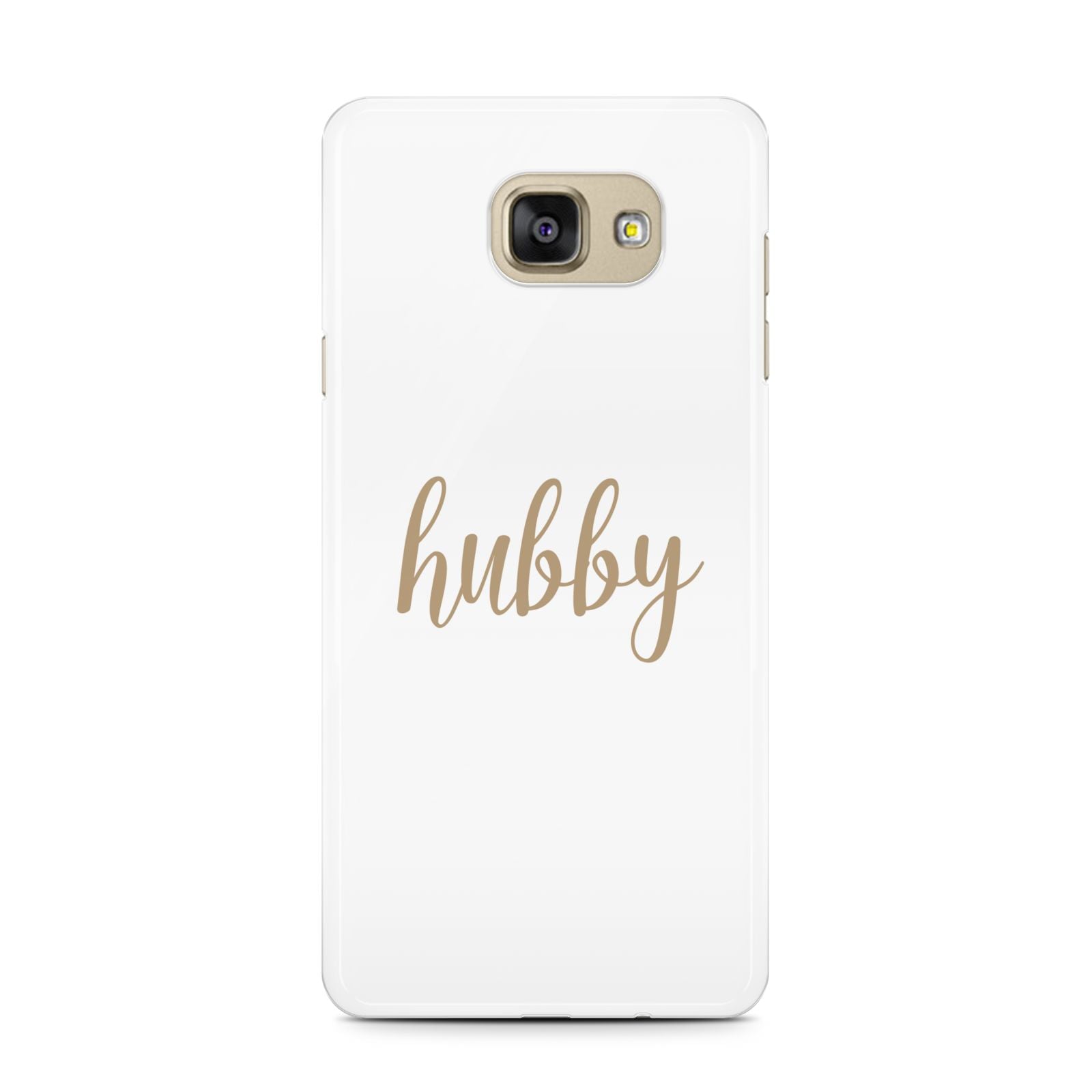 Hubby Samsung Galaxy A7 2016 Case on gold phone