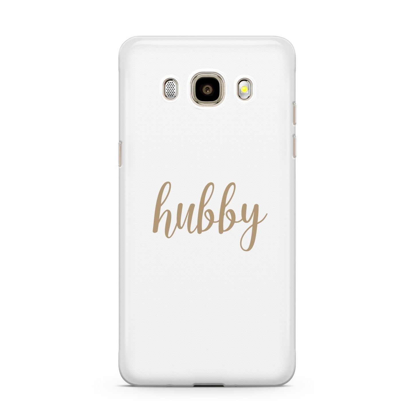 Hubby Samsung Galaxy J7 2016 Case on gold phone
