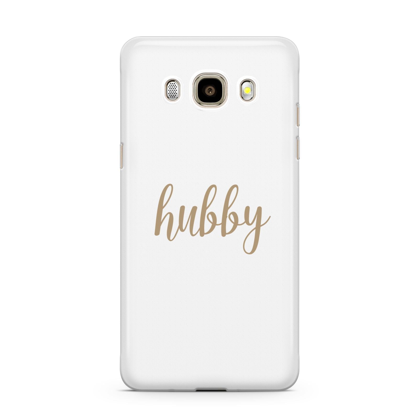Hubby Samsung Galaxy J7 2016 Case on gold phone