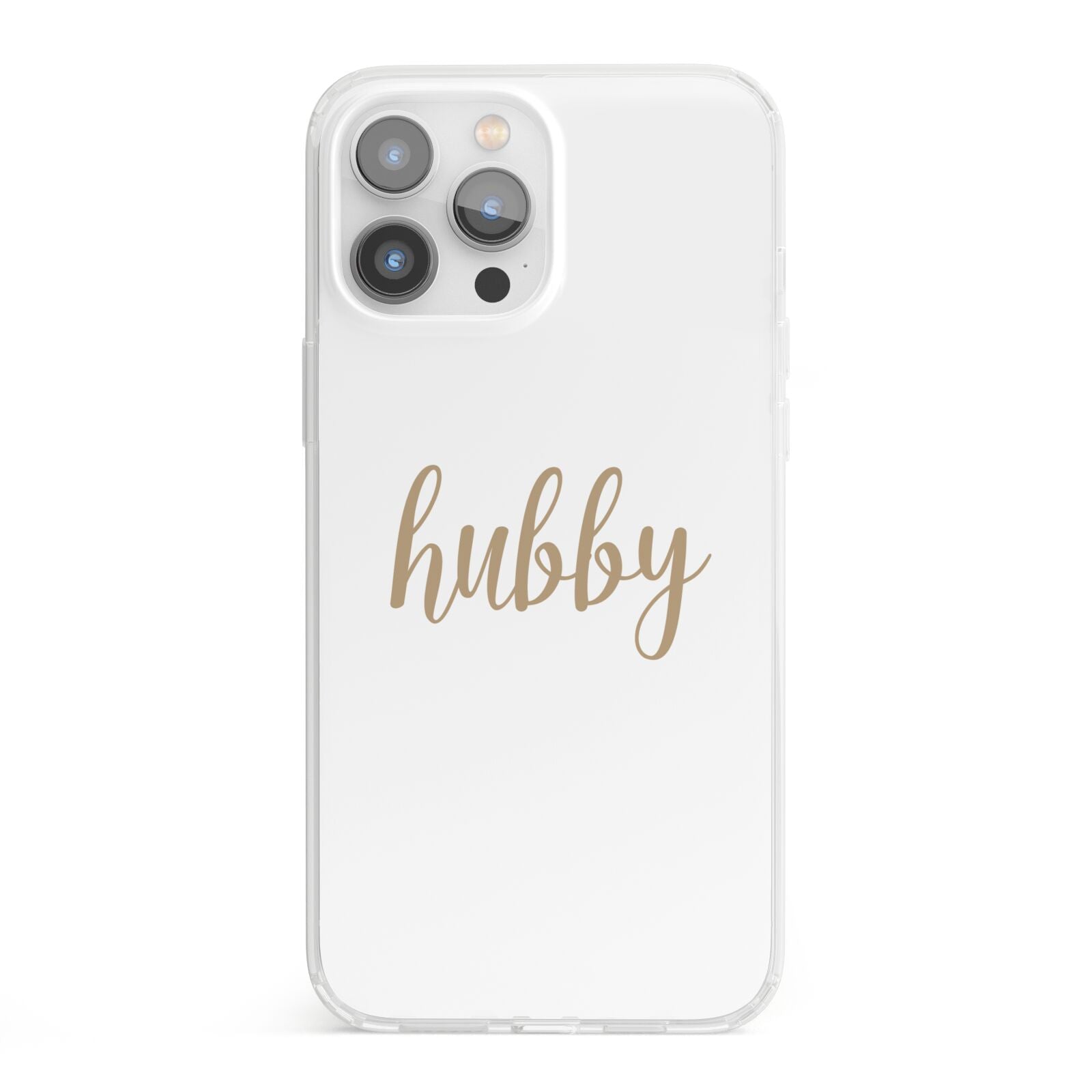 Hubby iPhone 13 Pro Max Clear Bumper Case