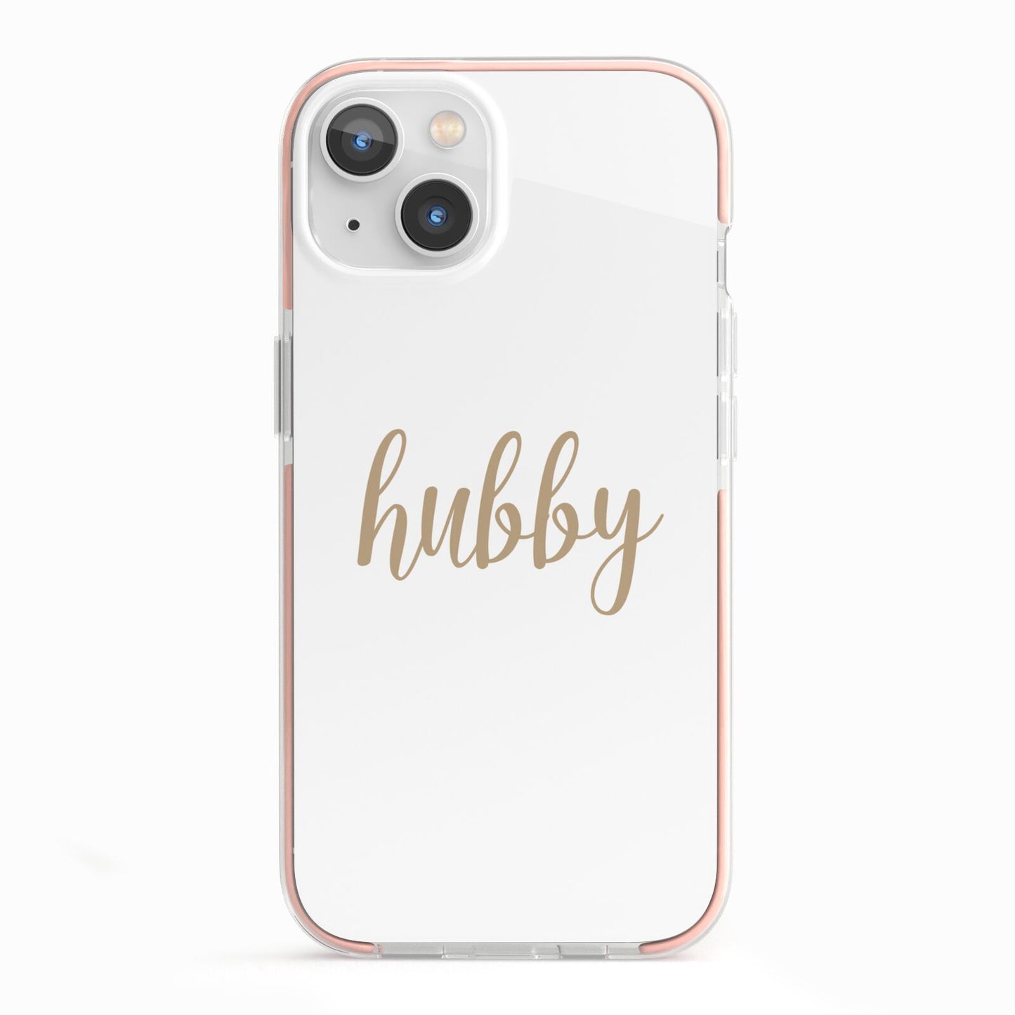 Hubby iPhone 13 TPU Impact Case with Pink Edges
