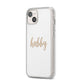 Hubby iPhone 14 Plus Clear Tough Case Starlight Angled Image