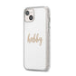 Hubby iPhone 14 Plus Glitter Tough Case Starlight Angled Image