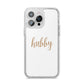 Hubby iPhone 14 Pro Max Glitter Tough Case Silver