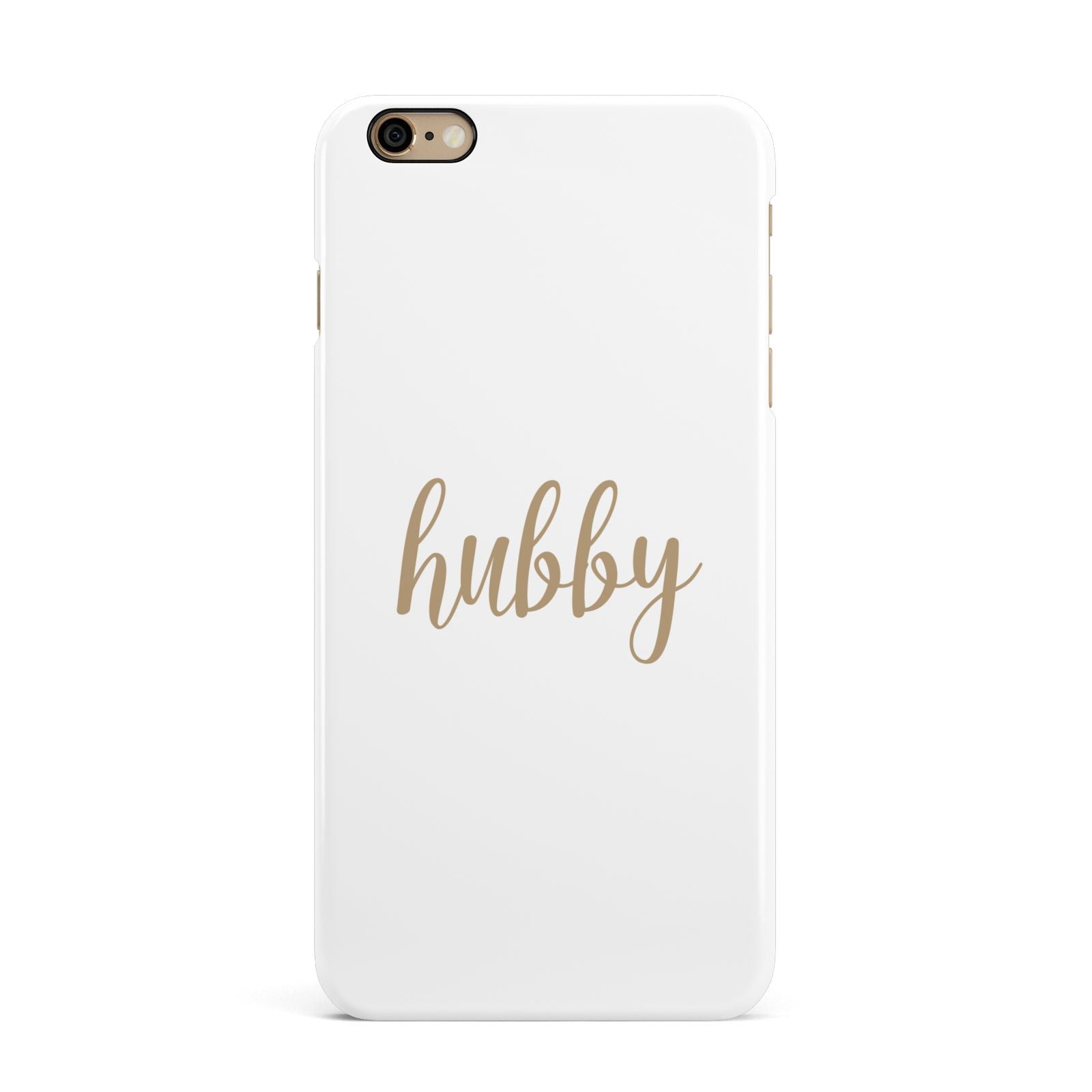 Hubby iPhone 6 Plus 3D Snap Case on Gold Phone