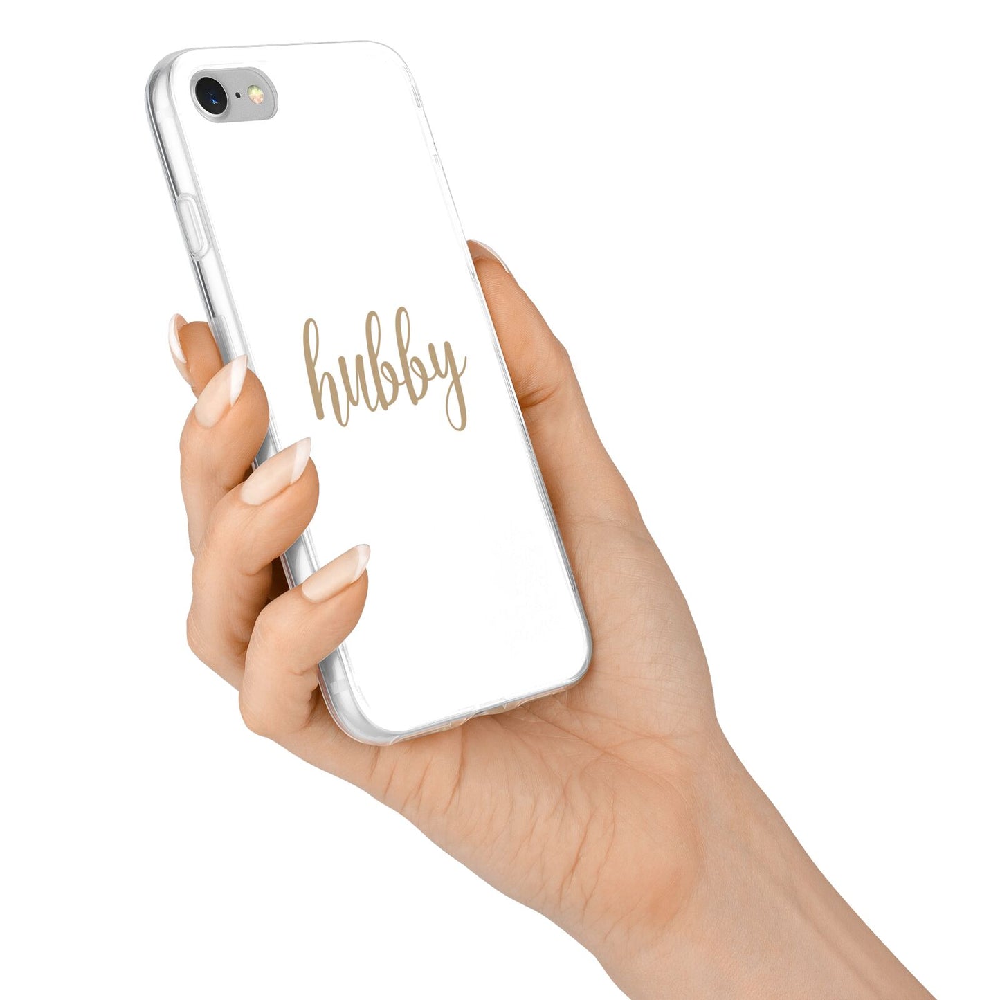 Hubby iPhone 7 Bumper Case on Silver iPhone Alternative Image