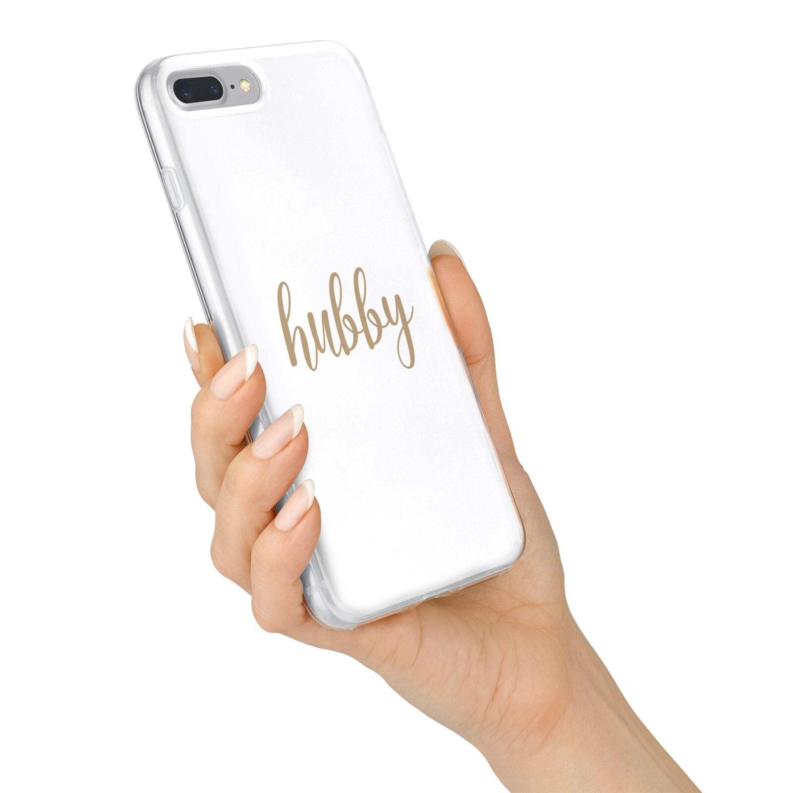 Hubby iPhone 7 Plus Bumper Case on Silver iPhone Alternative Image