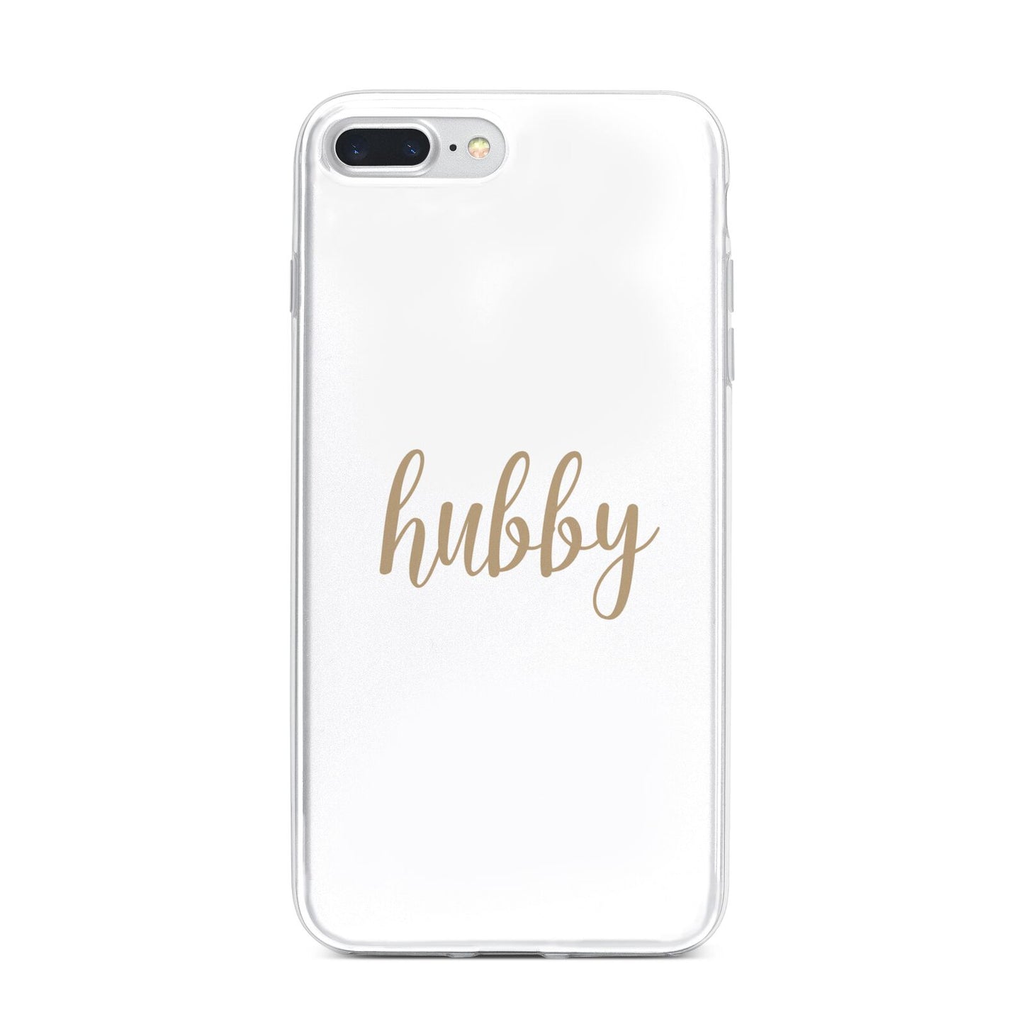 Hubby iPhone 7 Plus Bumper Case on Silver iPhone