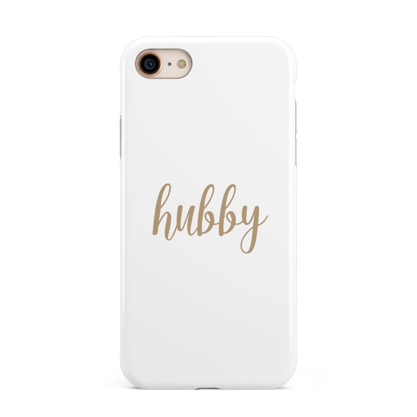 Hubby iPhone 8 3D Tough Case on Gold Phone