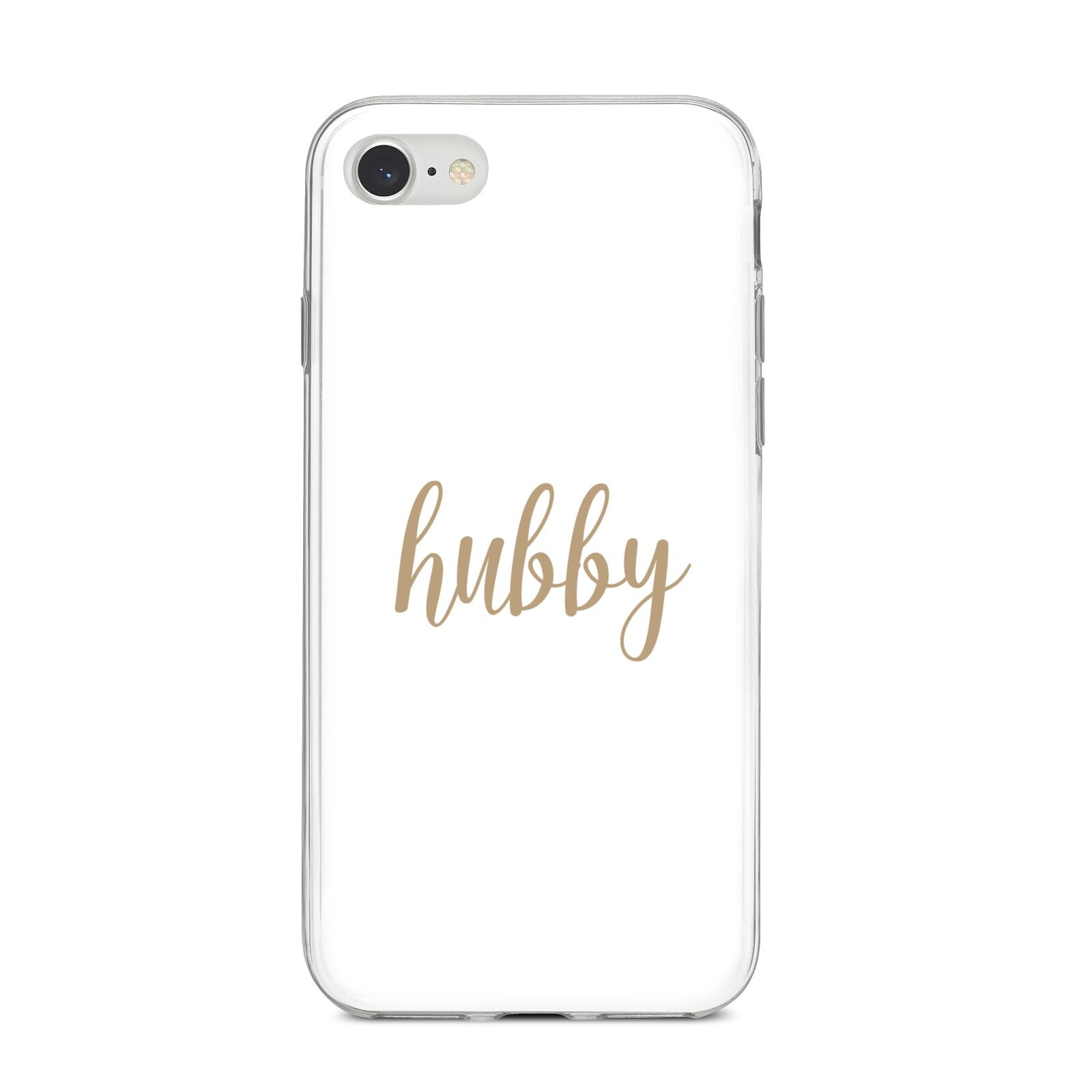 Hubby iPhone 8 Bumper Case on Silver iPhone