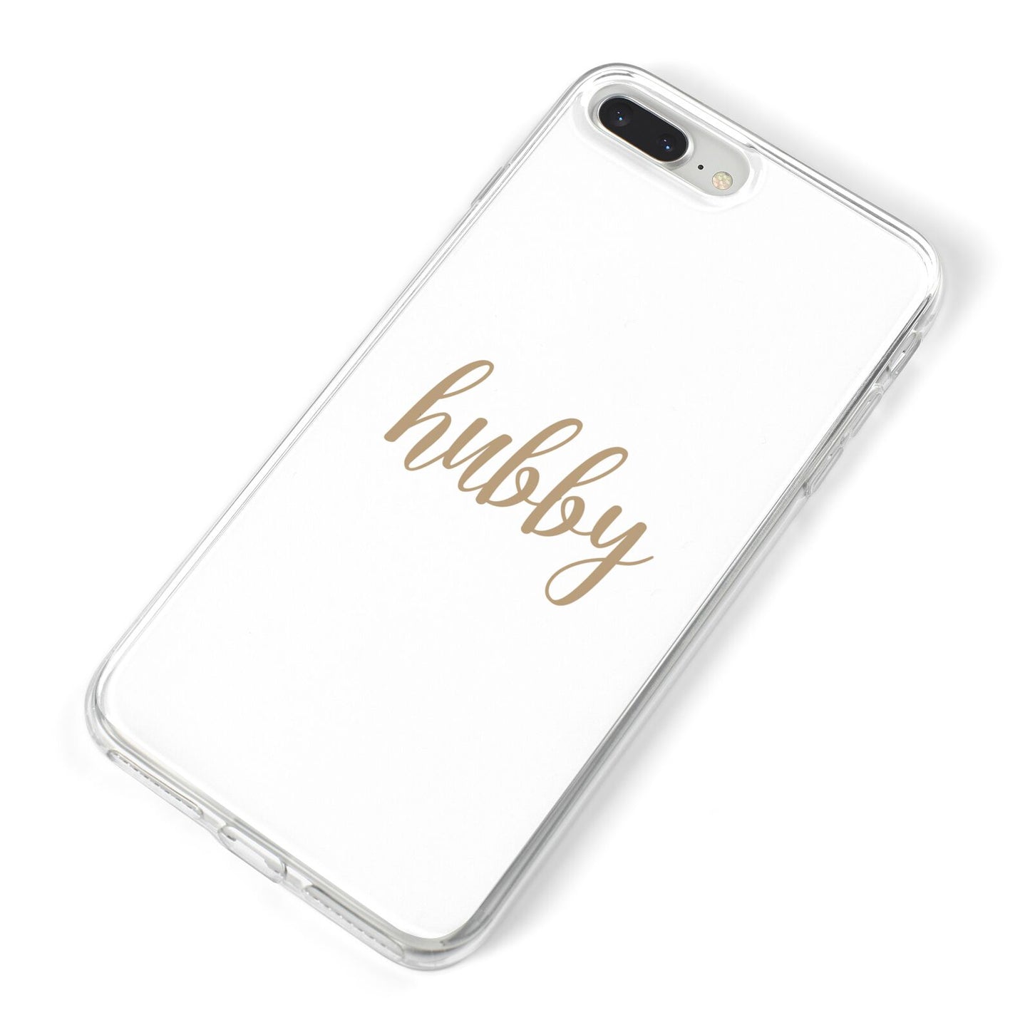 Hubby iPhone 8 Plus Bumper Case on Silver iPhone Alternative Image