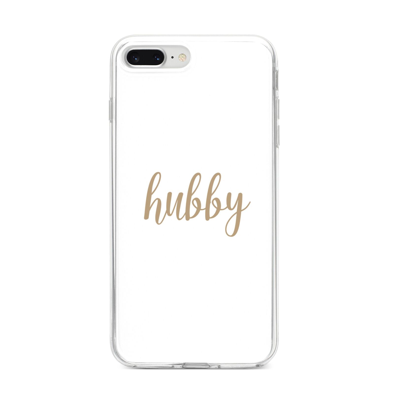 Hubby iPhone 8 Plus Bumper Case on Silver iPhone