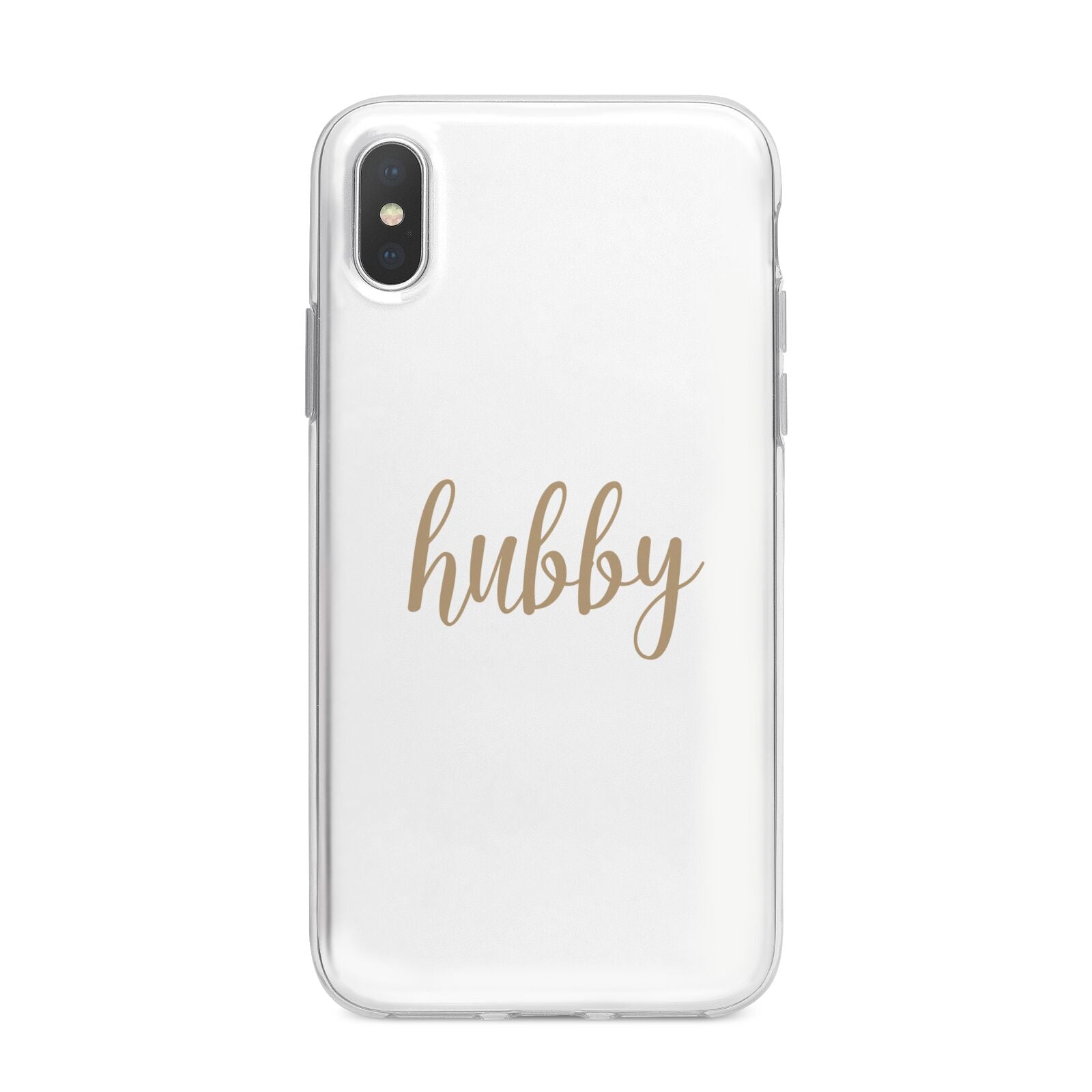 Hubby iPhone X Bumper Case on Silver iPhone Alternative Image 1