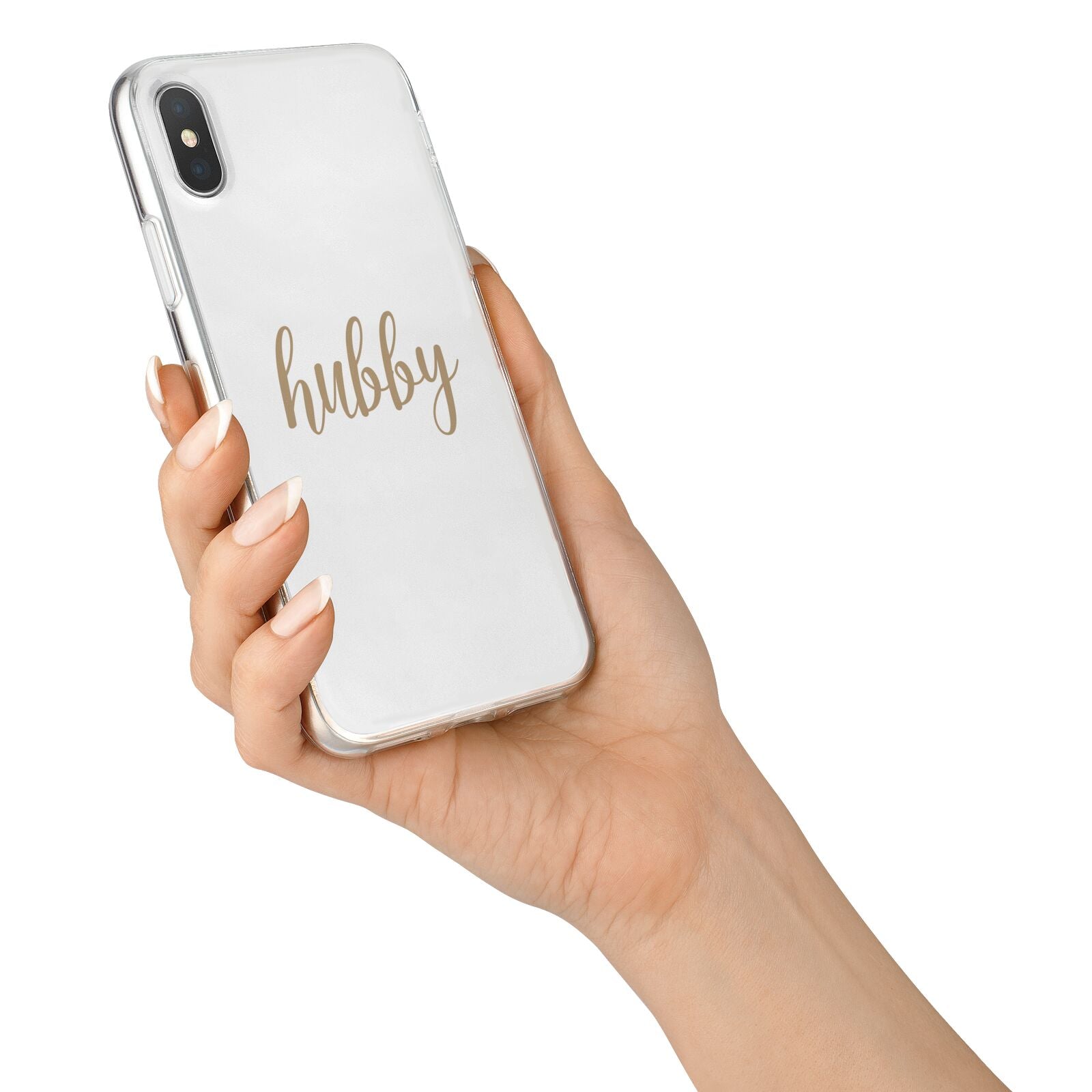 Hubby iPhone X Bumper Case on Silver iPhone Alternative Image 2