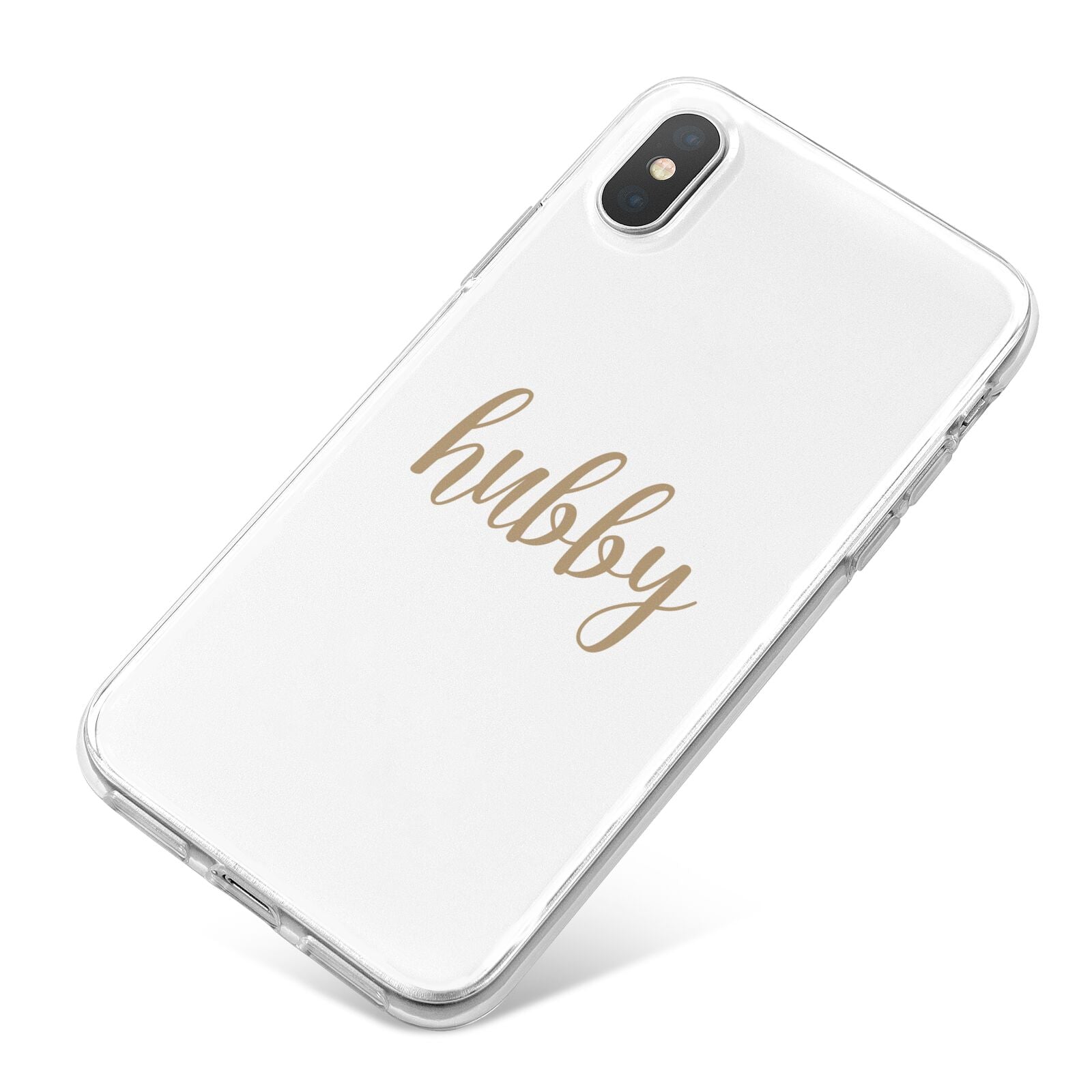 Hubby iPhone X Bumper Case on Silver iPhone