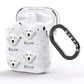Hungarian Kuvasz Icon with Name AirPods Glitter Case Side Image
