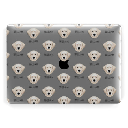 Hungarian Kuvasz Icon with Name Apple MacBook Case
