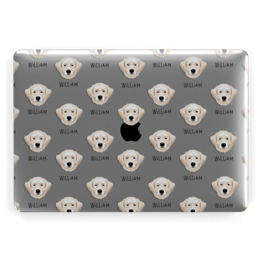 Hungarian Kuvasz Icon with Name Apple MacBook Case