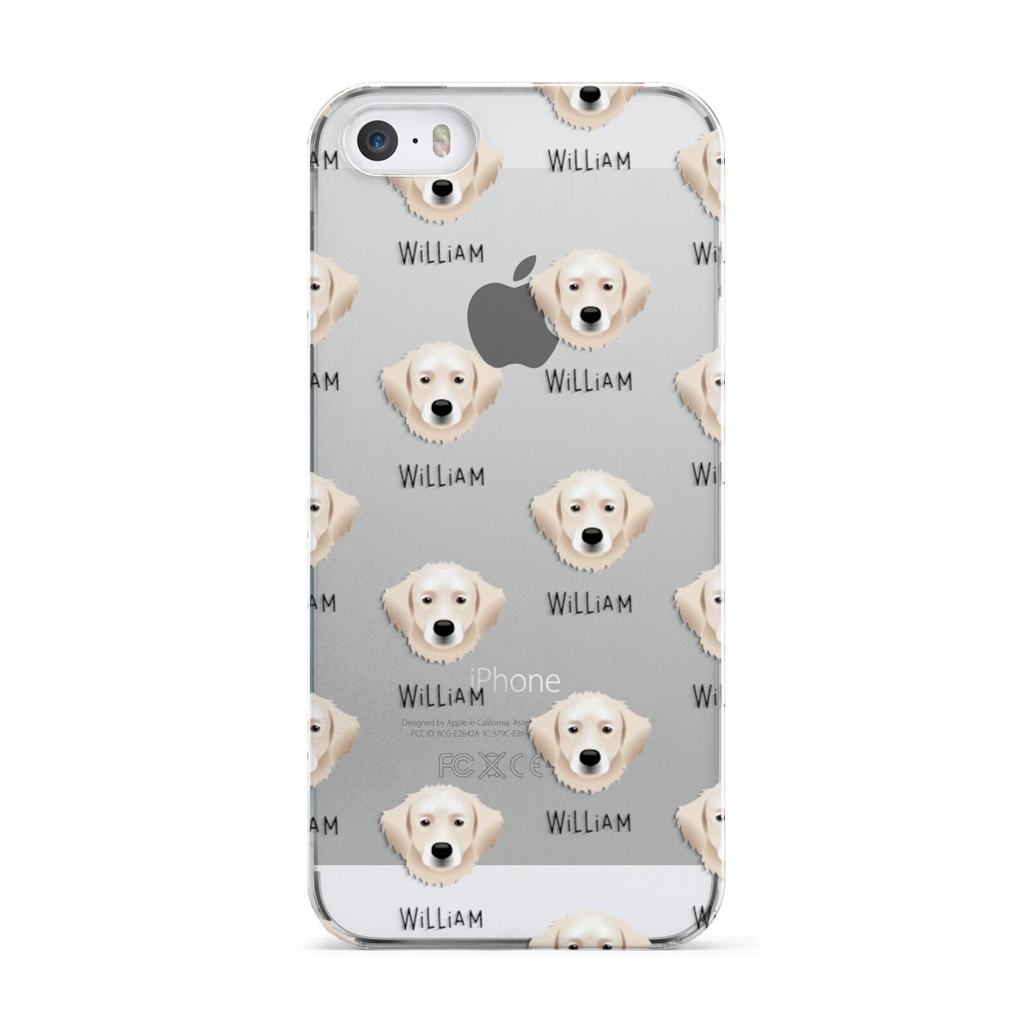 Hungarian Kuvasz Icon with Name Apple iPhone 5 Case