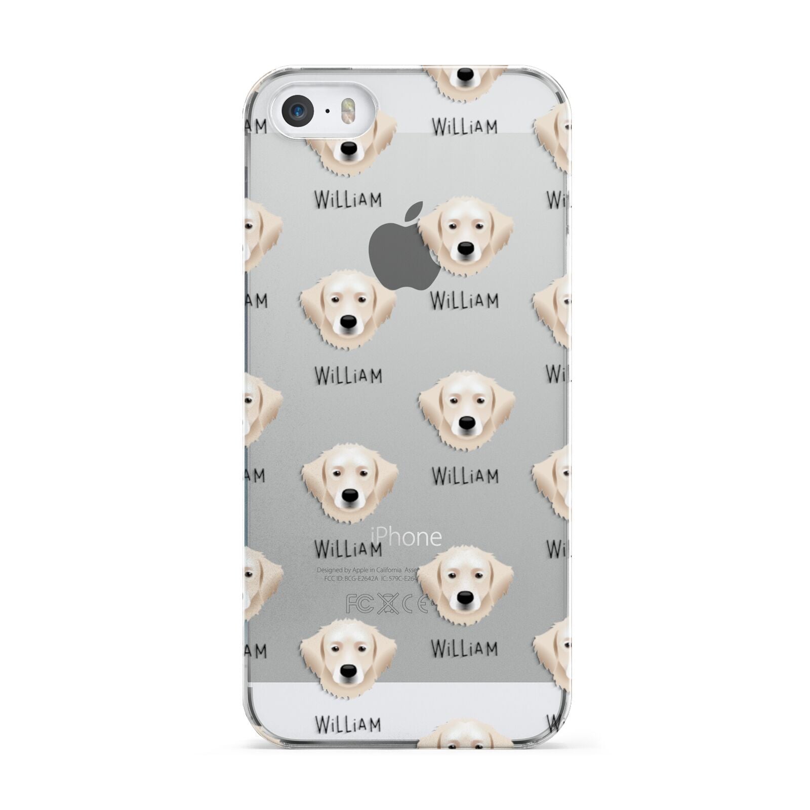 Hungarian Kuvasz Icon with Name Apple iPhone 5 Case