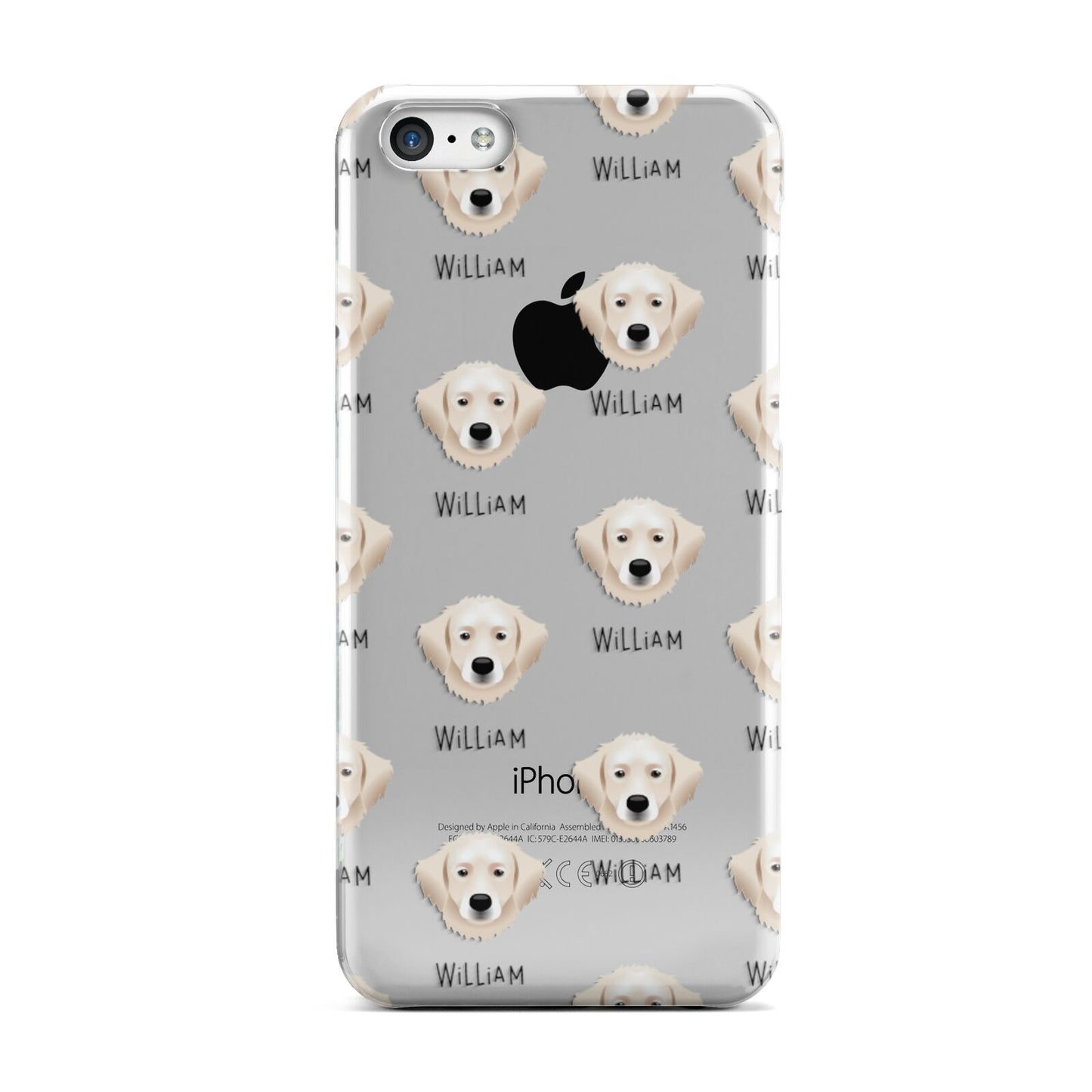 Hungarian Kuvasz Icon with Name Apple iPhone 5c Case