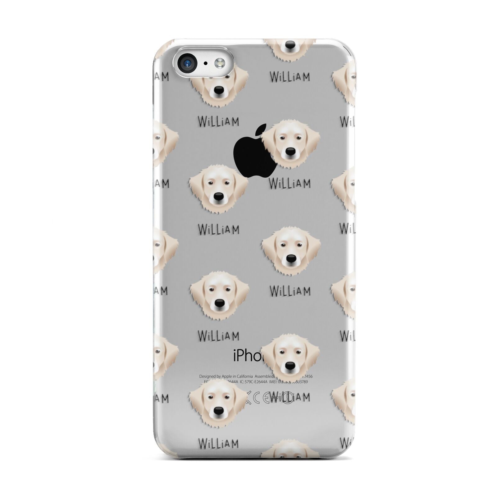 Hungarian Kuvasz Icon with Name Apple iPhone 5c Case