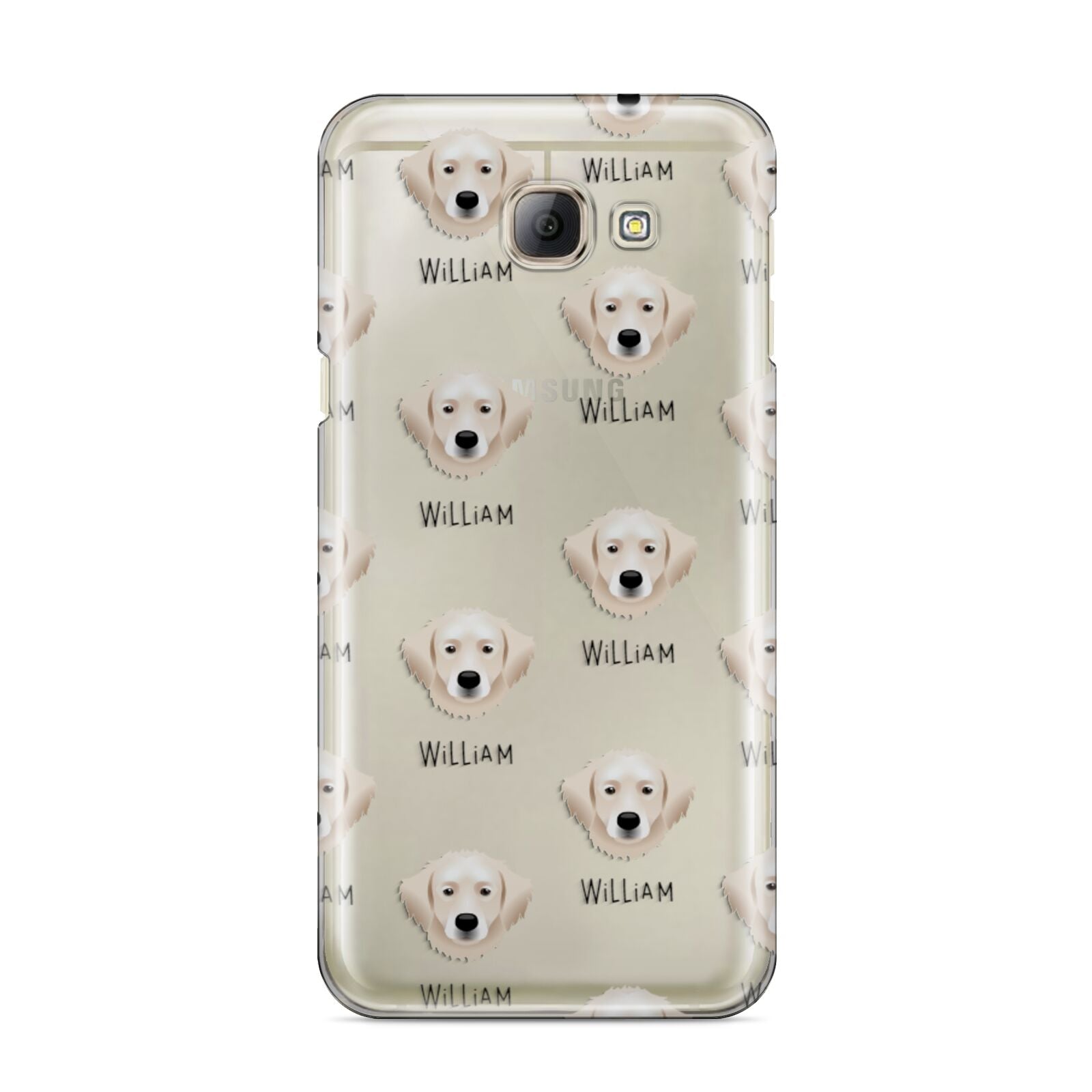 Hungarian Kuvasz Icon with Name Samsung Galaxy A8 2016 Case