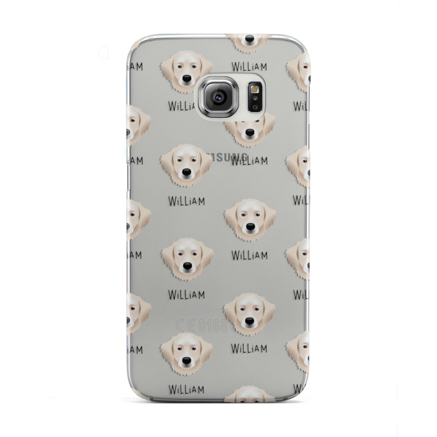 Hungarian Kuvasz Icon with Name Samsung Galaxy S6 Edge Case