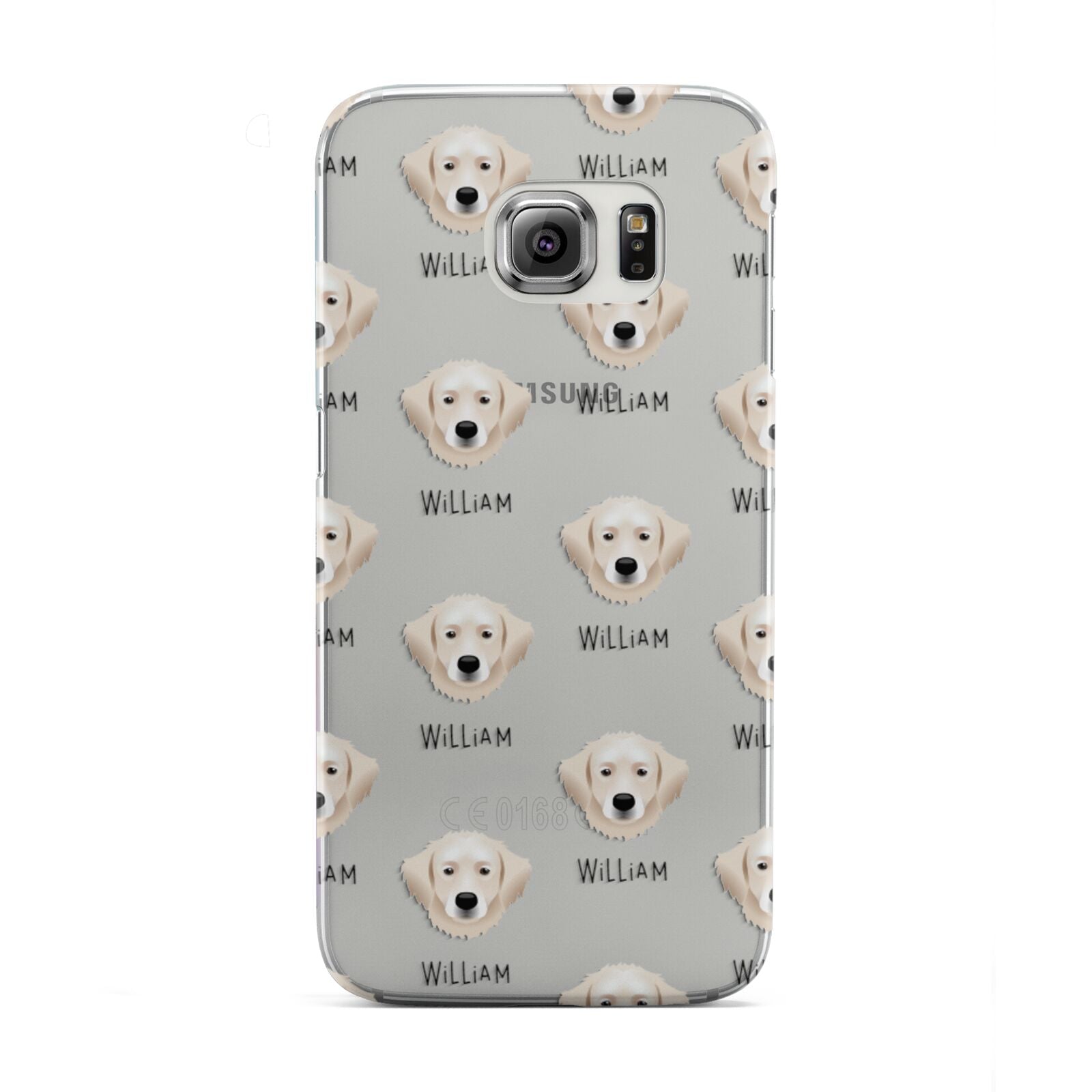 Hungarian Kuvasz Icon with Name Samsung Galaxy S6 Edge Case