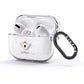 Hungarian Kuvasz Personalised AirPods Glitter Case 3rd Gen Side Image