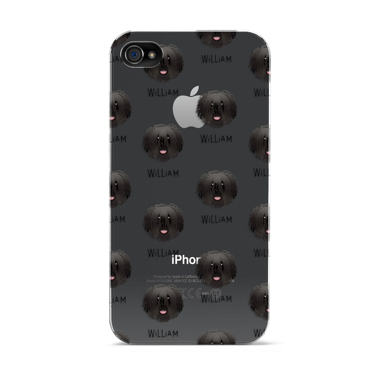 Hungarian Puli Icon with Name Apple iPhone 4s Case