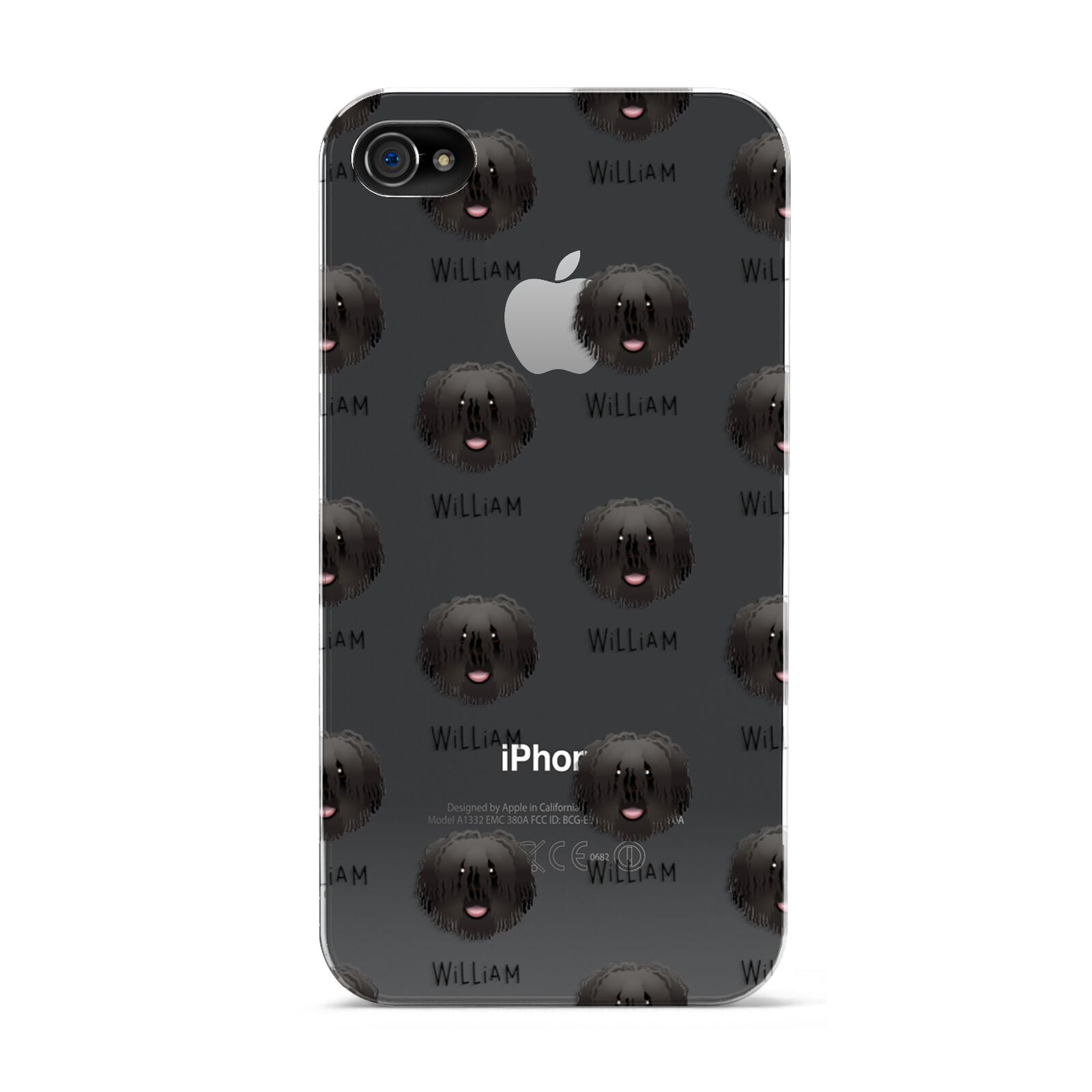 Hungarian Puli Icon with Name Apple iPhone 4s Case