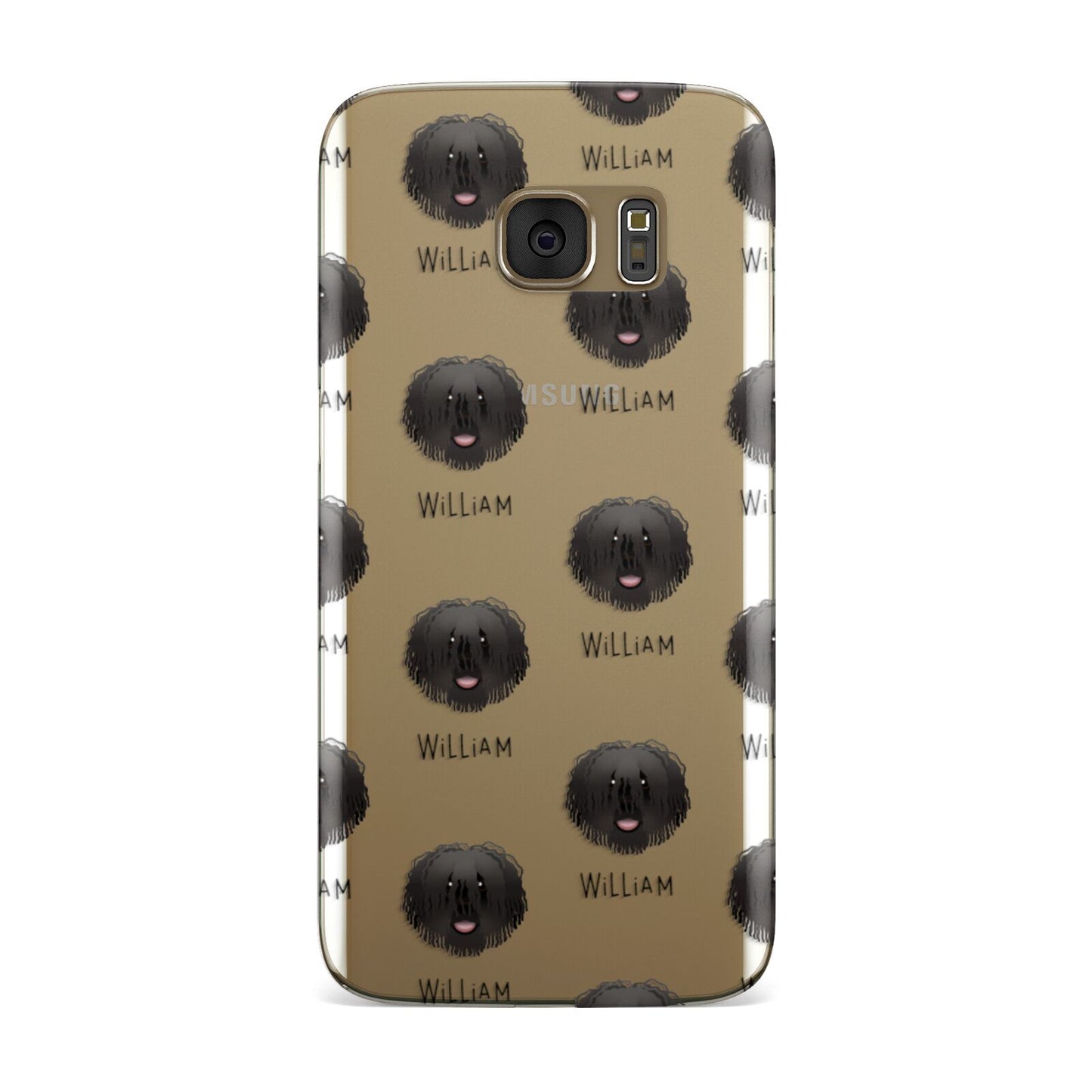 Hungarian Puli Icon with Name Samsung Galaxy Case