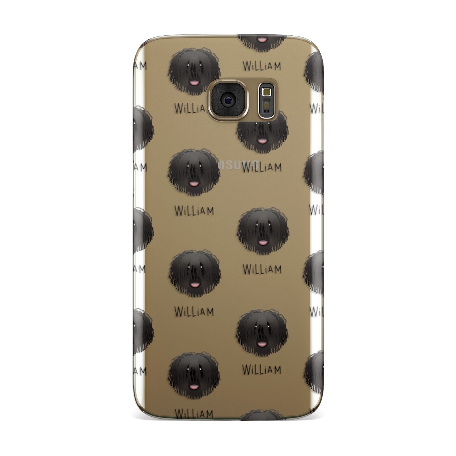 Hungarian Puli Icon with Name Samsung Galaxy Case