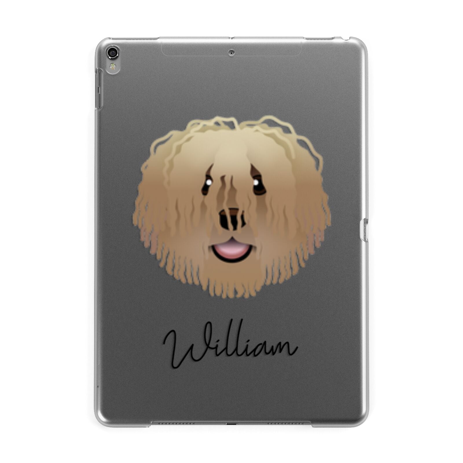 Hungarian Puli Personalised Apple iPad Grey Case