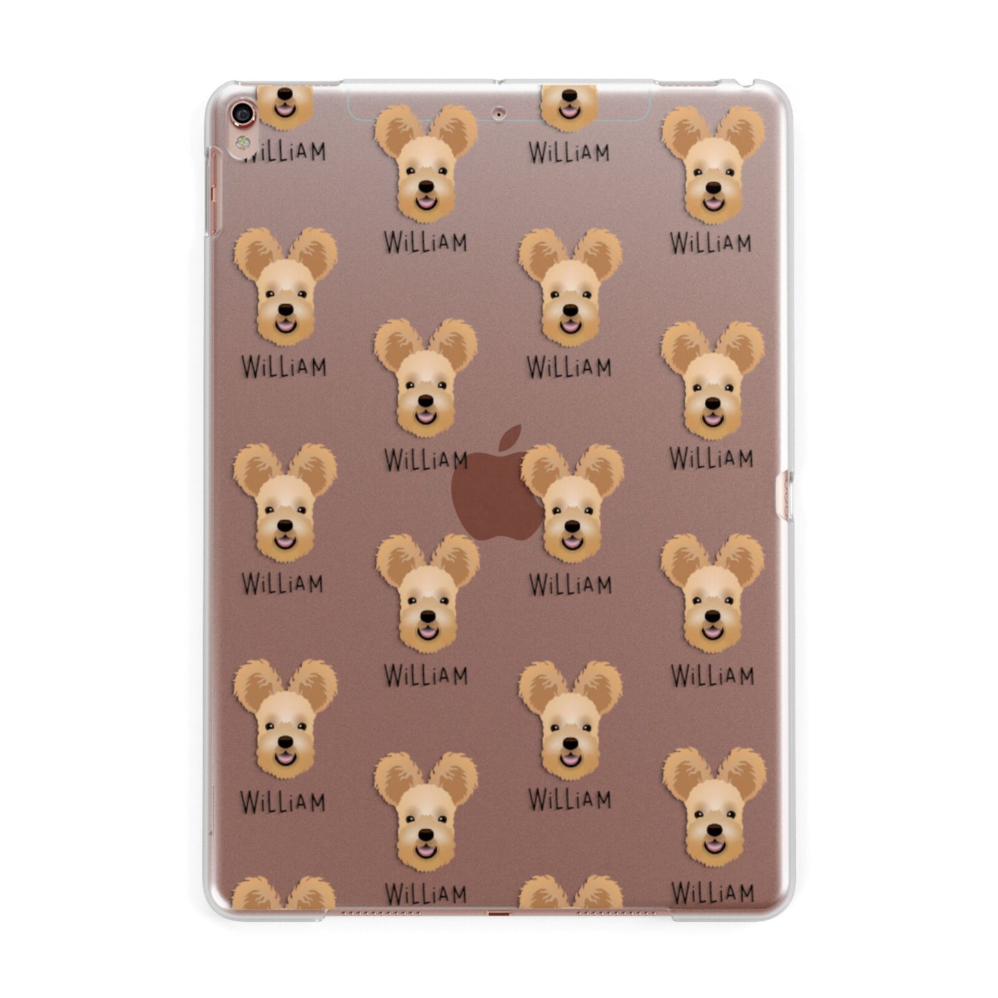 Hungarian Pumi Icon with Name Apple iPad Rose Gold Case