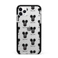 Hungarian Pumi Icon with Name Apple iPhone 11 Pro Max in Silver with Black Impact Case