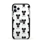Hungarian Pumi Icon with Name Apple iPhone 11 Pro in Silver with Black Impact Case