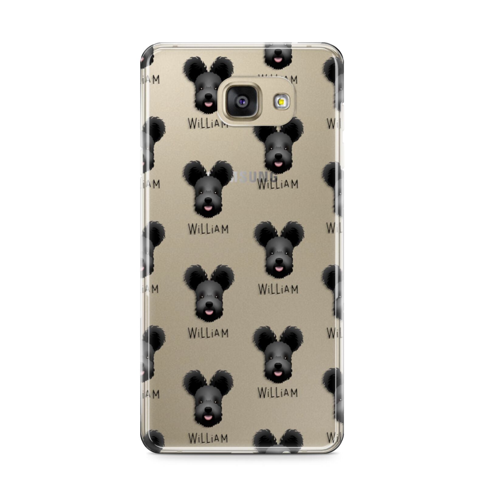 Hungarian Pumi Icon with Name Samsung Galaxy A9 2016 Case on gold phone